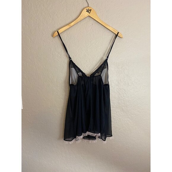 Victoria Secret Women's Black Mesh Sheer Cami - Large - Picture 2 of 13